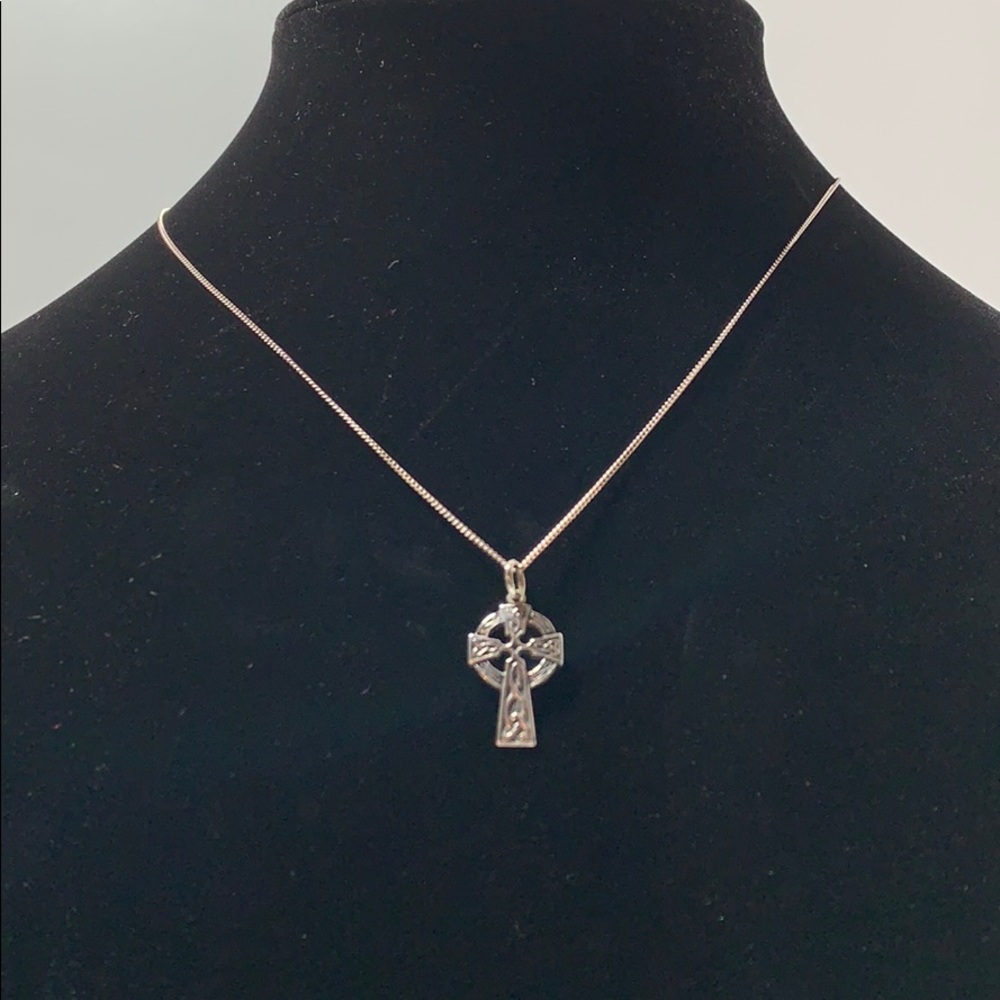 AMETHYST Celtic Jewellery Celtic Cross Necklace 🍀
